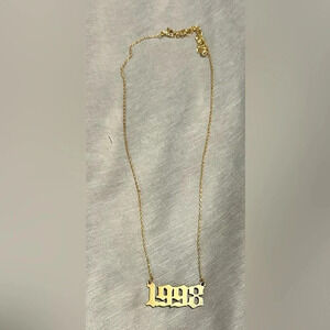 8 Other Reasons “1998” logo gold tone necklace. Great gift! 16”L. Brand new!